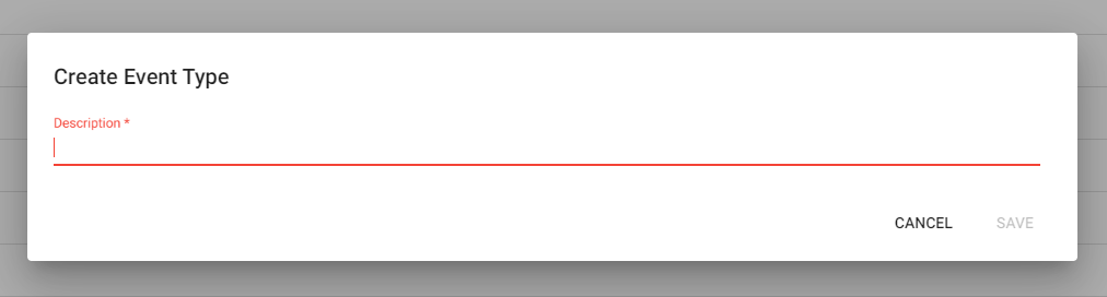 How to Add (or Update) Event Types